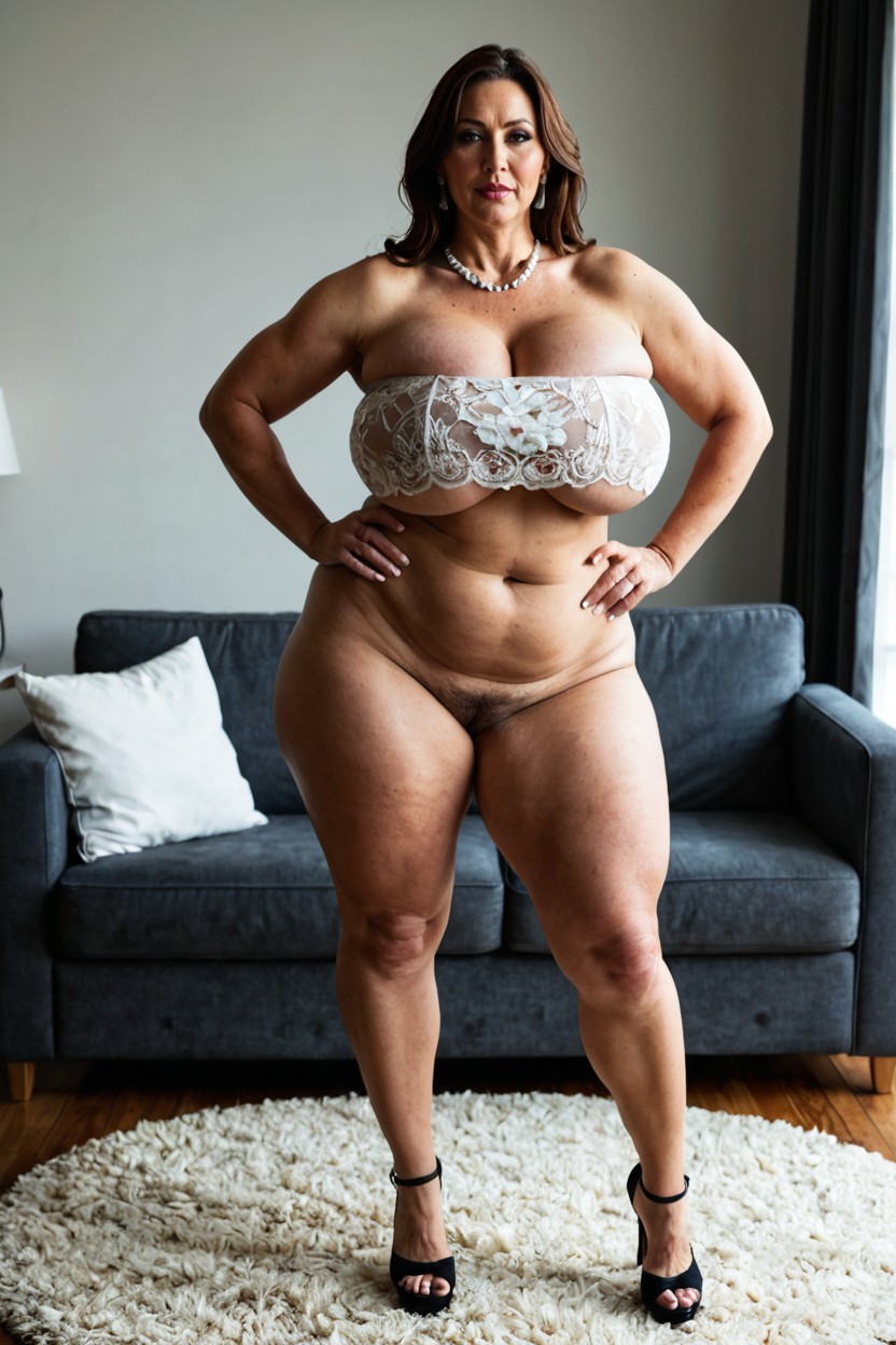 Busty Natural Milf, Fat Arms, Hyper Realistic MILF AI Porn