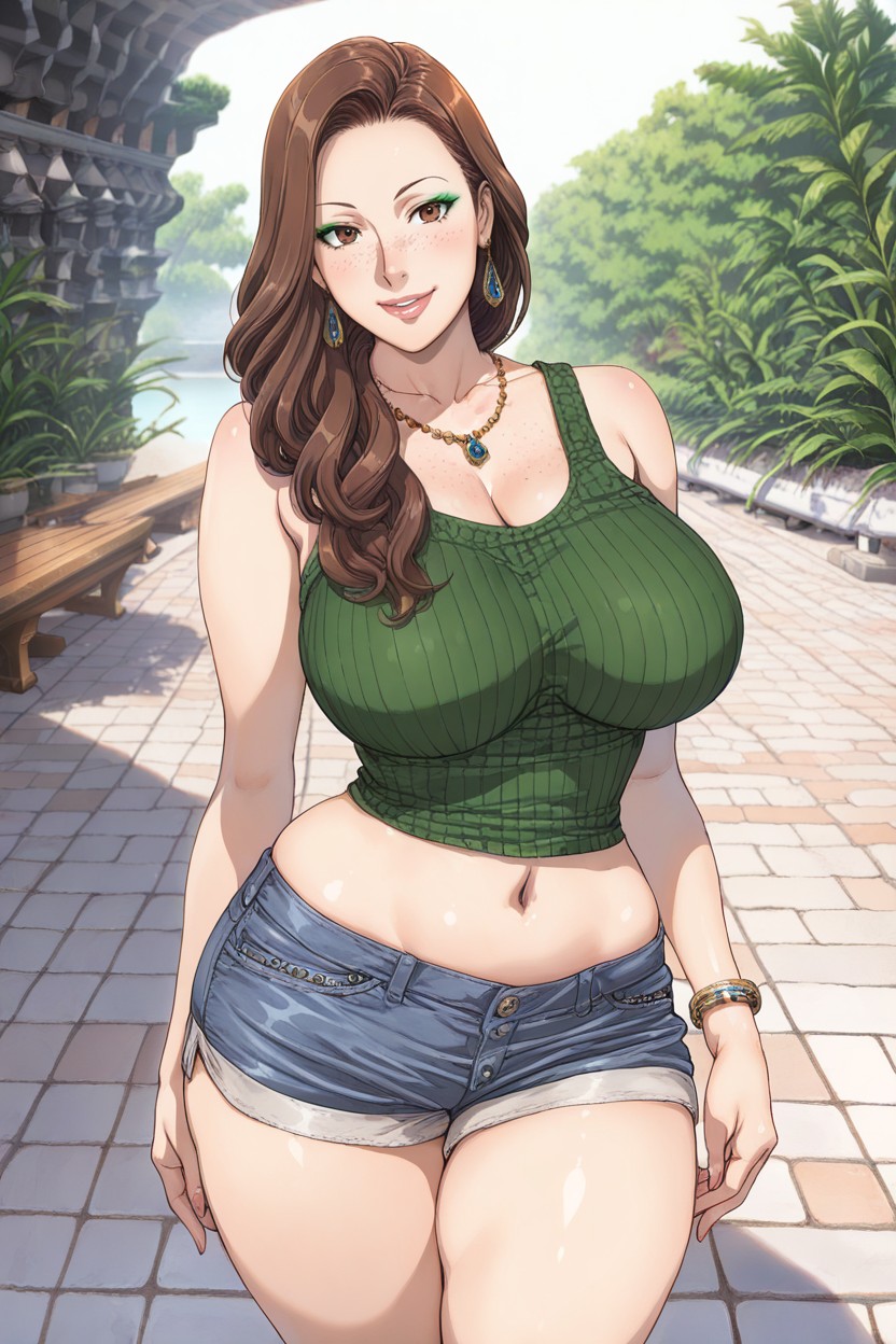 Bubble Butt, Happy, Head Shot View MILF AI Porn