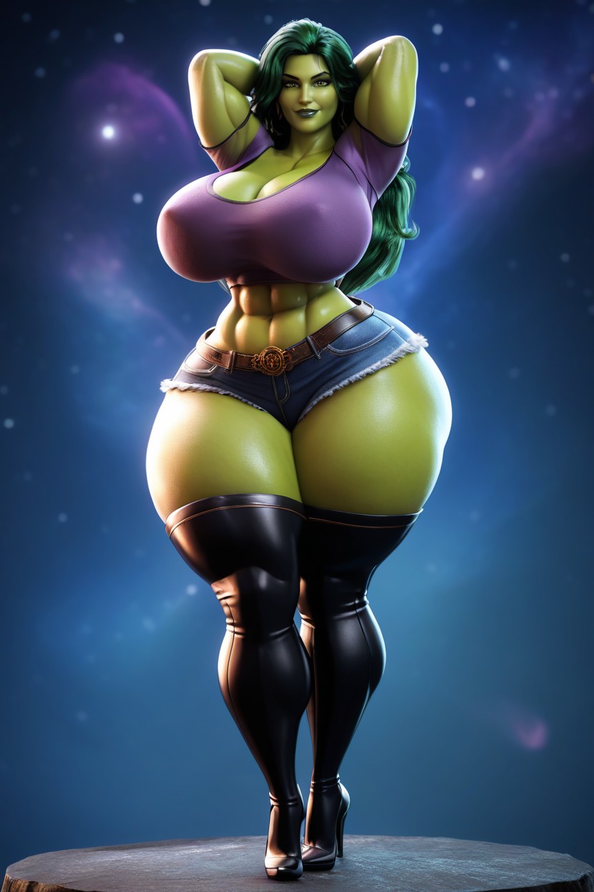 Front View, Front View, Ginormous Ass MILF AI Porn