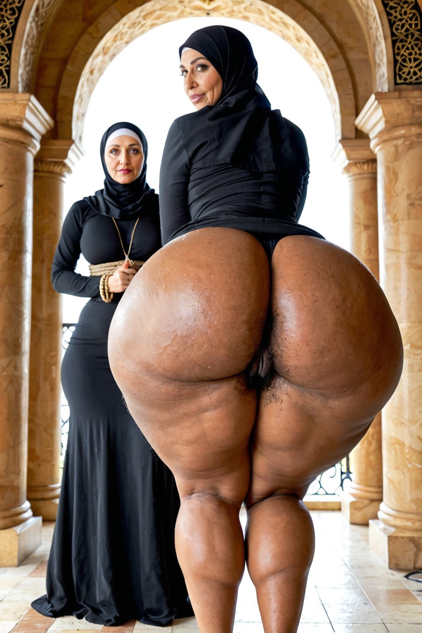 Gigantic Asses, Big Wide Hips, Hyper Saggy Tits MILF AI Porn