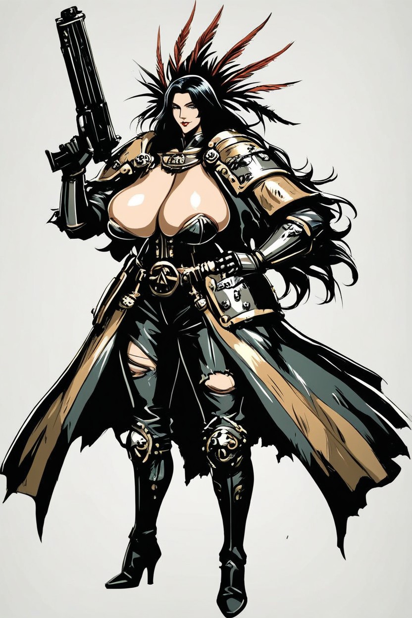 Warhammer K, Steampunk, Armor Gloves MILF AI Porn