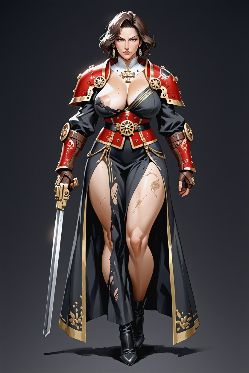 Angry, Hands On Hips, Boots MILF AI Porn