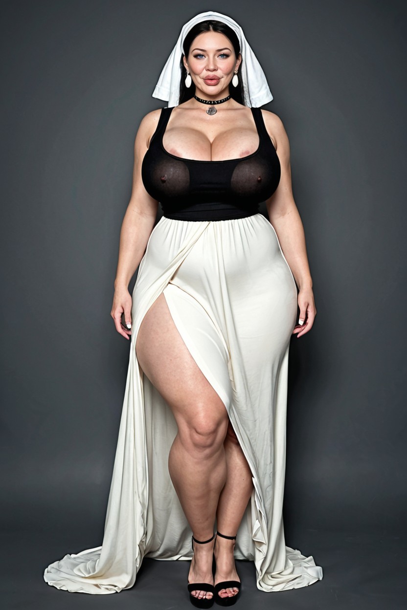 Moaning, Flawless Skin, Black Crop Top Porno MILF IA