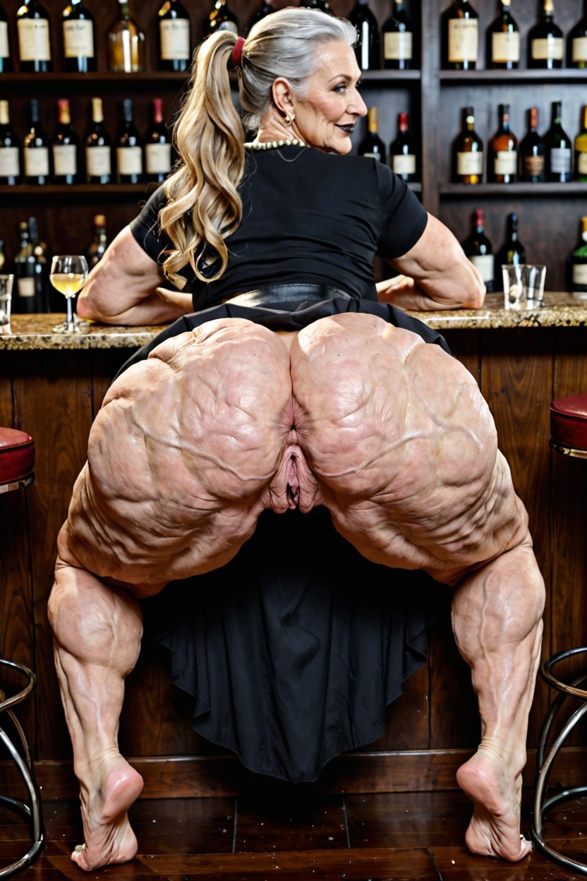 Mini Skirt, Show Full Body, Barefoot MILF AI Porn