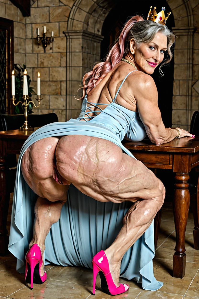 Extreme Wrinkled Skin, Horny, Extreme Wrinkled Skin MILF AI Porn