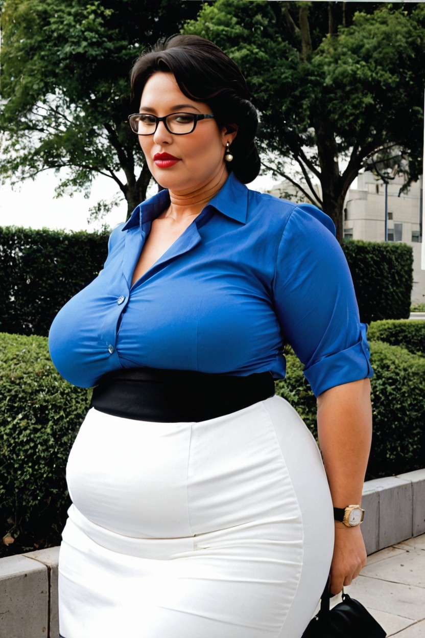 30+, Model, Round Plump Face MILF AI Porn
