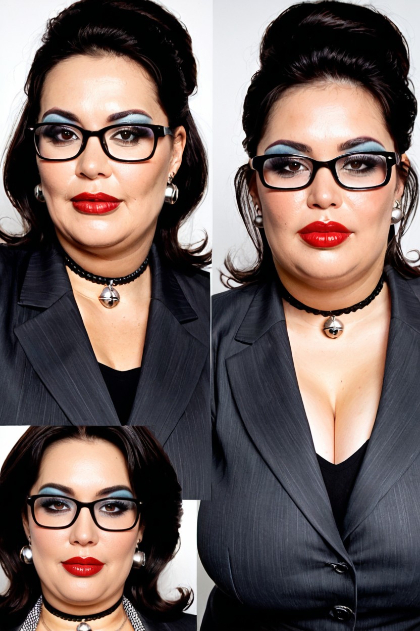 Black Eyes, Side View, Multiple Views MILF AI Porn
