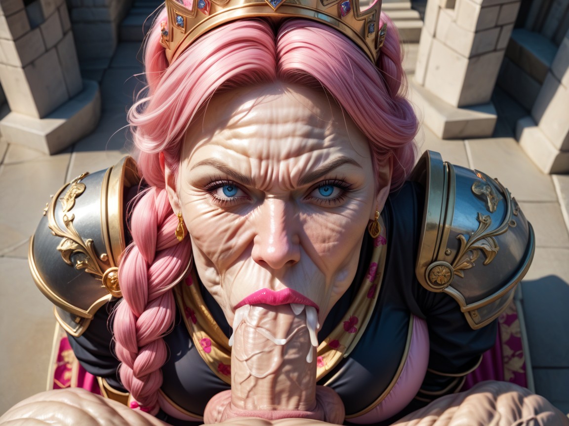 Angry, Armor, Cum MILF AI Porn