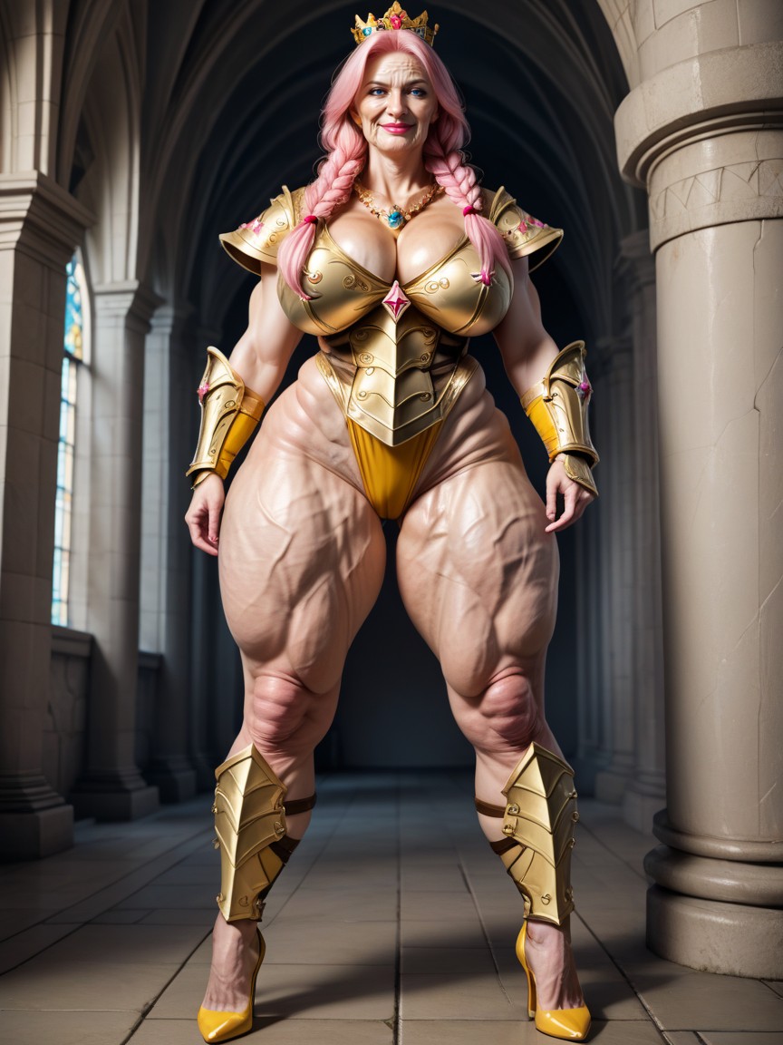 Skinny, Armor, Watching To The Viewer MILF AI Porn