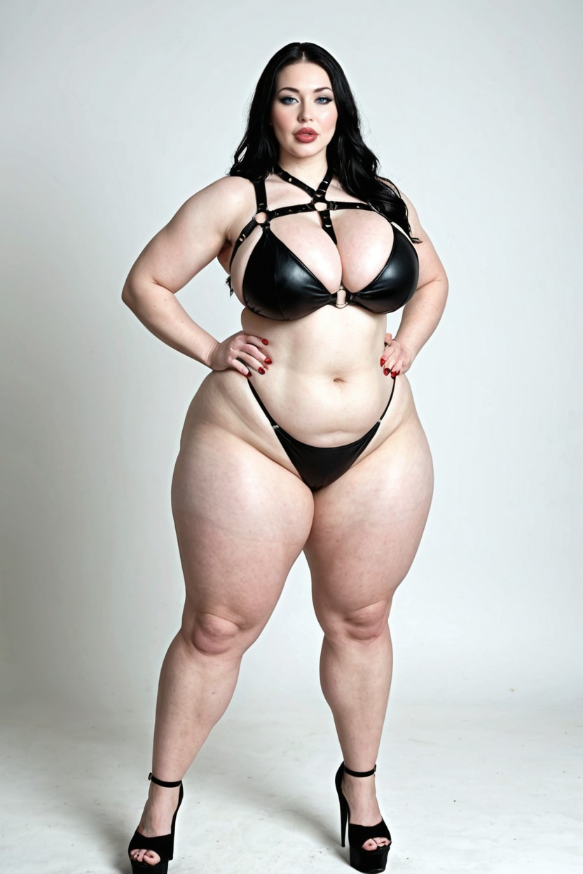 Massive Thick Round Ass, Moaning, Flawless Skin MILF AI Porn