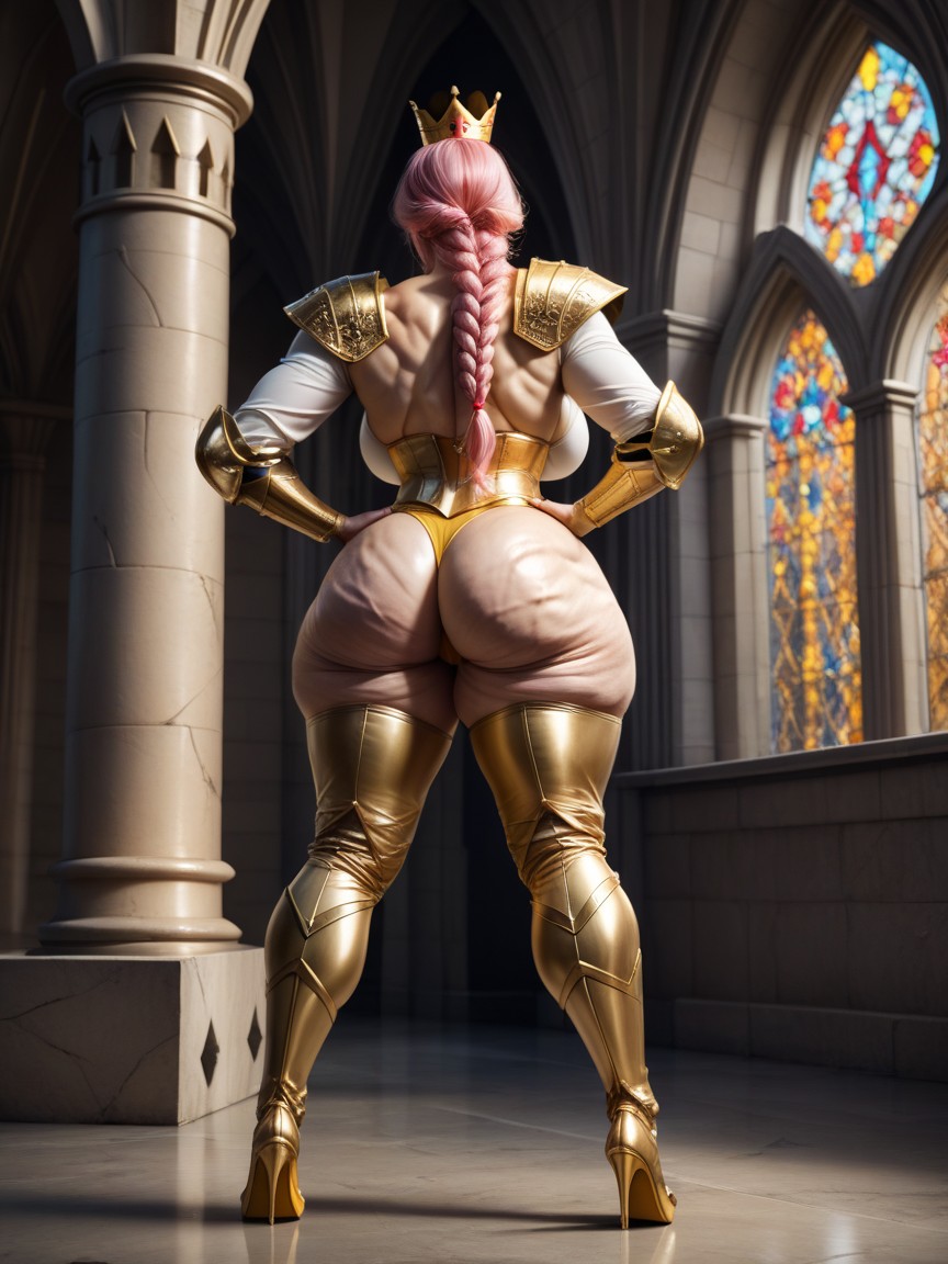 Armor, Inside Castle, Thigh MILF AI Porn