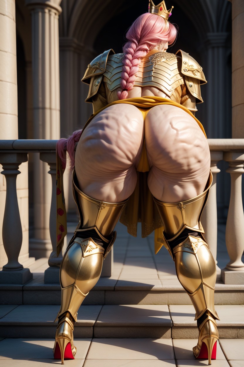 Close Up View Of Ass, Standing, Extreme Wrinkled Body MILF AI Porn