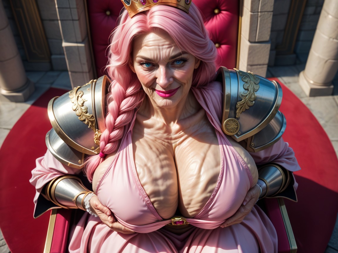 Natural Breast, Armor, Grabbing Boobs MILF AI Porn