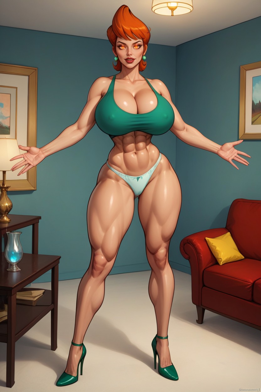 Ultra Sharp Resolution, Looking At Viewer, Cleavage MILF AI Porn