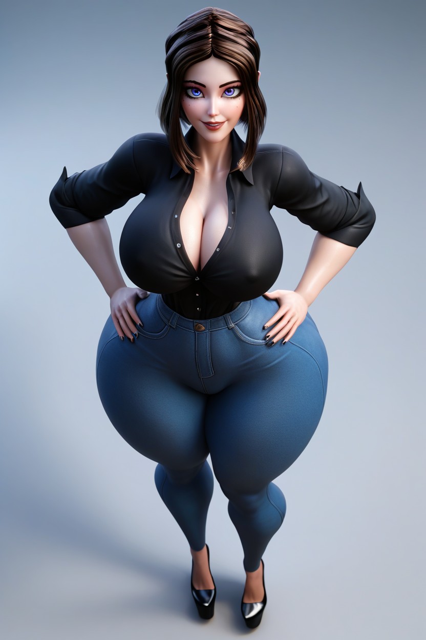 De Arriba A Abajo, Extremely Wide Hips, Samsung Sam Porno MILF IA