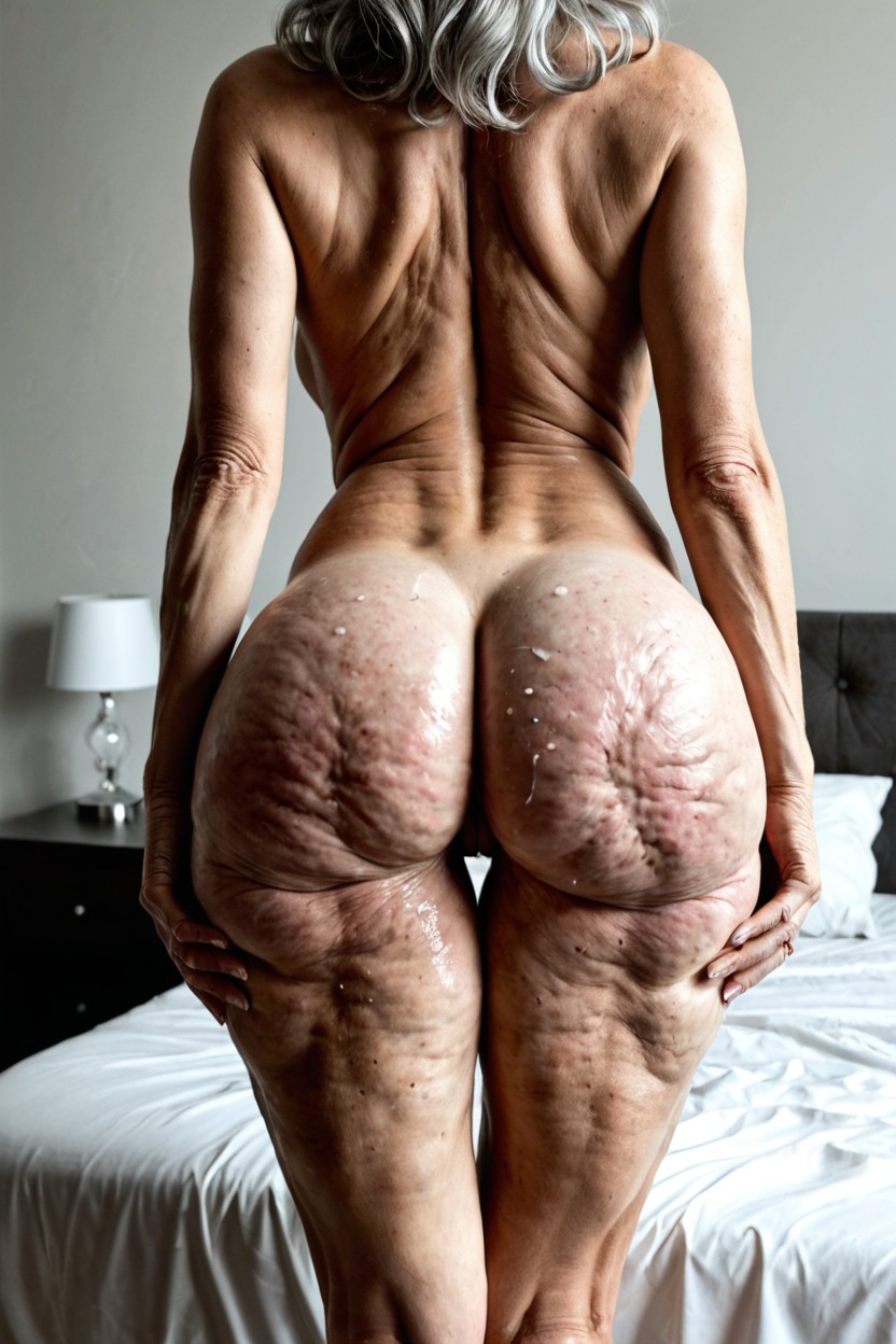 Naked, Oiled Skin, Jewish MILF AI Porn