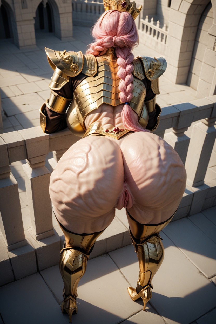 Armor, Bending Over, Long Length MILF AI Porn