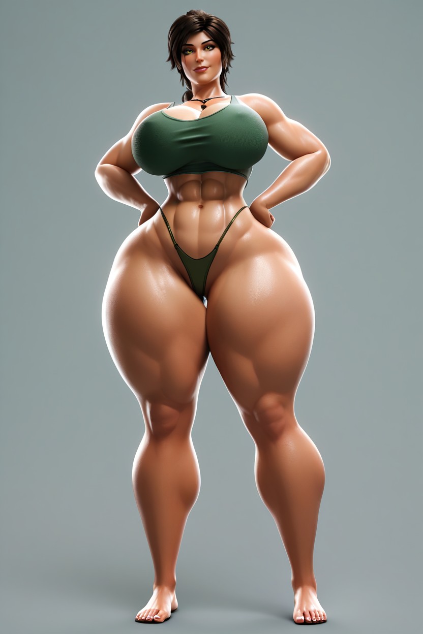 Big Wide Smile, De Abajo Hacia Arriba, Full Body Porno MILF IA