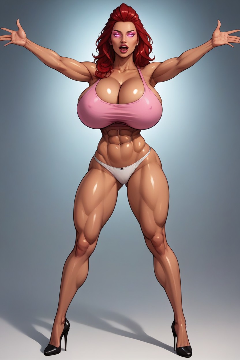 Perfect Model Body, Tight Abs, Fit MILF AI Porn