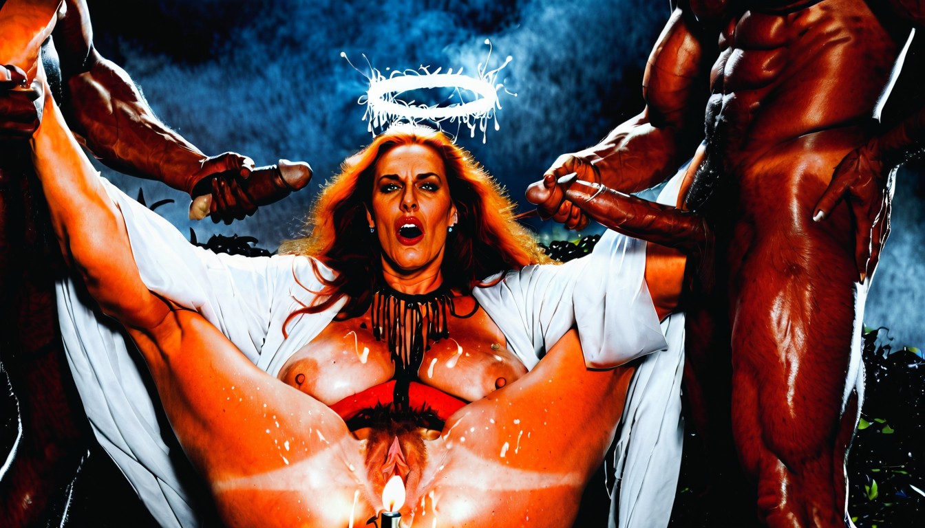 Hooded Robe, Cloud Of Smoke, Nude MILF AI Porn