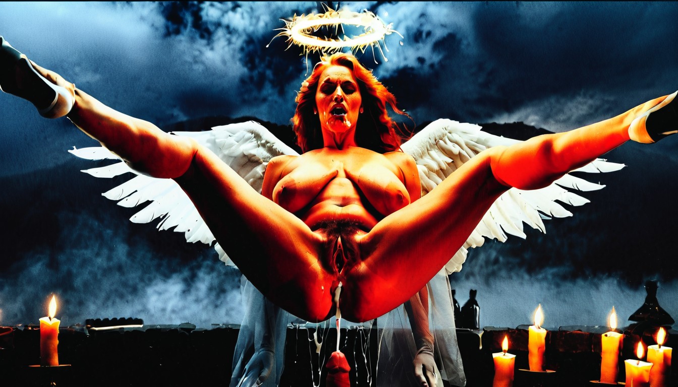 Nude, Alas De Ángel, Medianoche Porno MILF IA