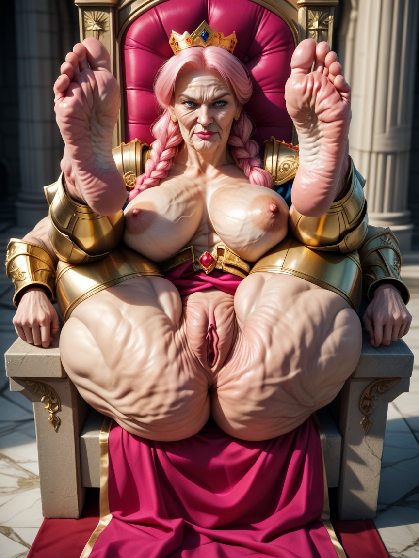 Natural Breast, Armor, Legs Over The Head MILF AI Porn