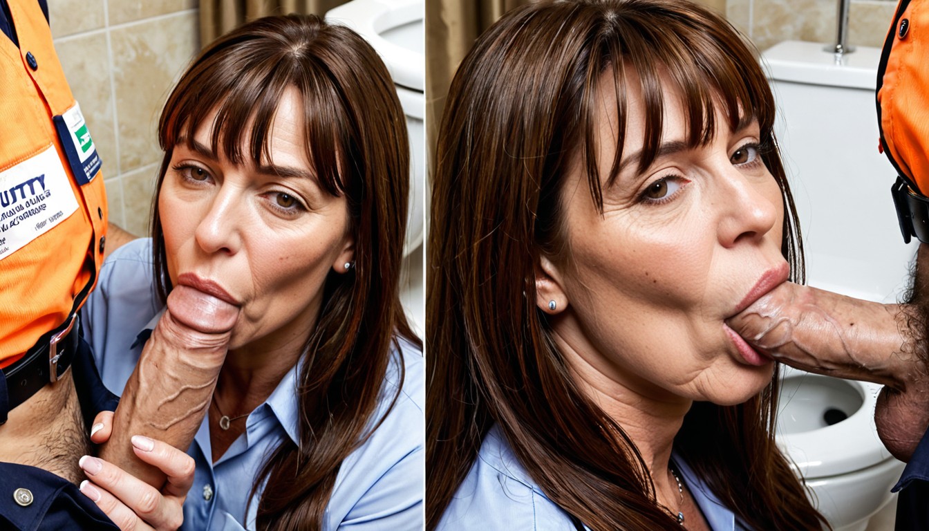 Thong, Brown Hair, Veiny Feet MILF AI Porn