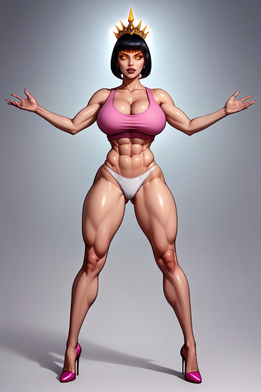 Pink Tank Top, "susan_long From American Dragon Jake Long, Perfect Model Body MILF AI Porn
