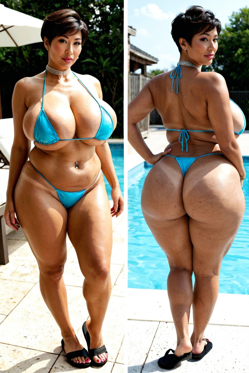 Breast Expansion, Ultra Thicc Bimbo, Model MILF AI Porn