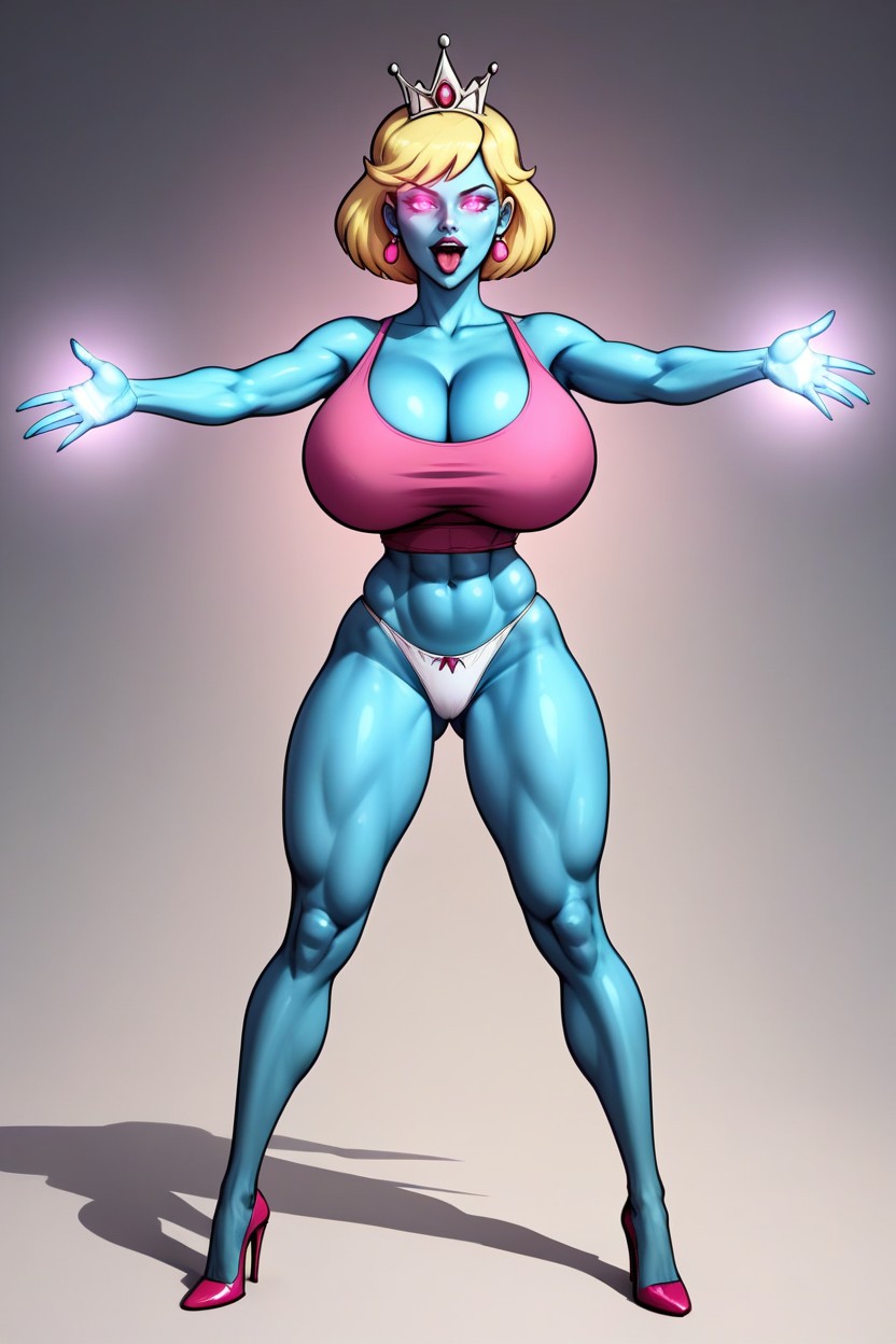 Very Lusty Evil Expression, Corrupted Into An Evil Slutmom Queen, Lots Of Cleavage MILF AI Porn