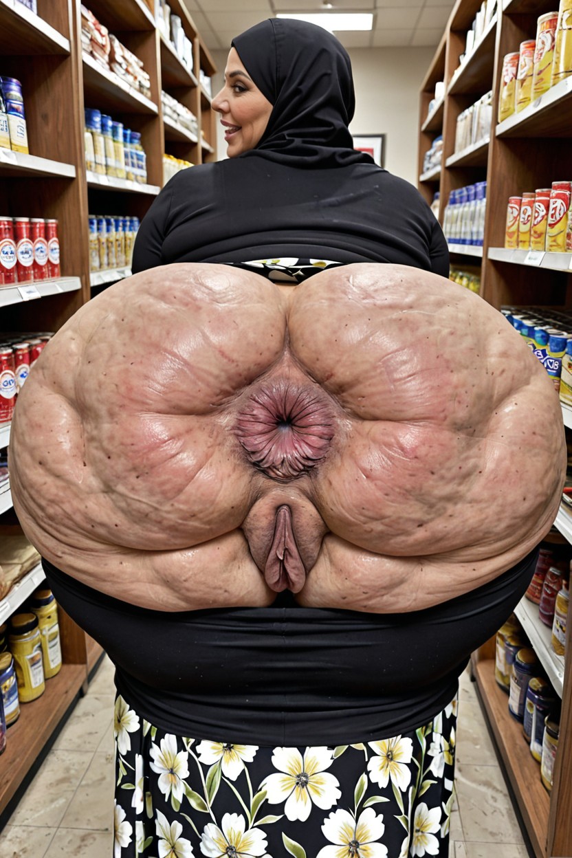 Super Detailed Butthole, People, Colossal Ass MILF AI Porn