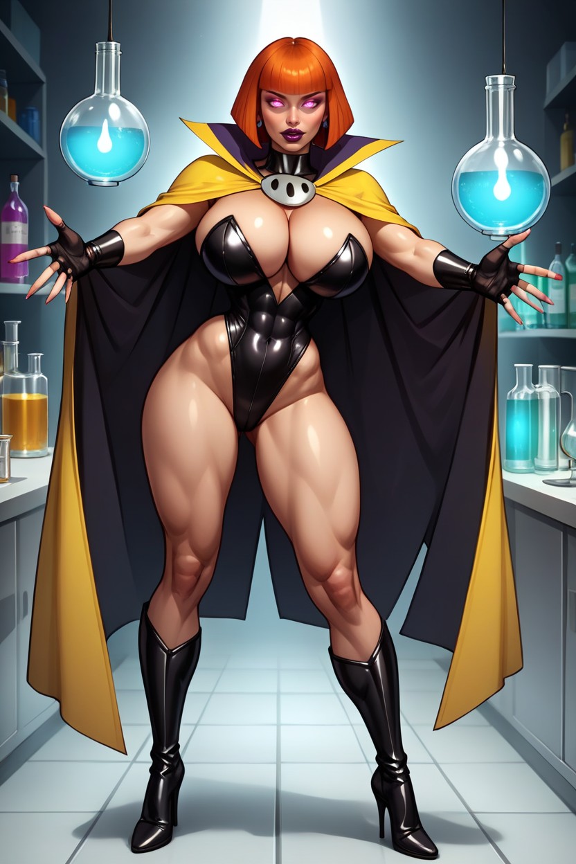Arms Spread, Glowing Eyes, Lots Of Skin Showing MILF AI Porn