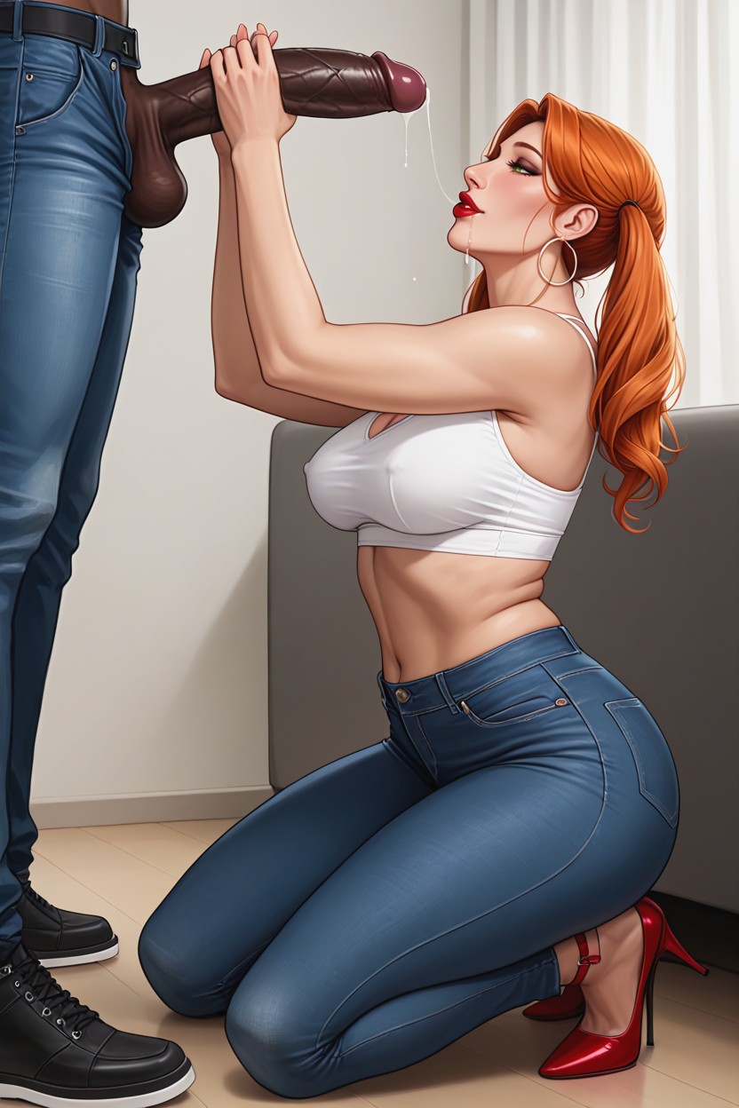 Extremely, Drooling, Whore MILF AI Porn