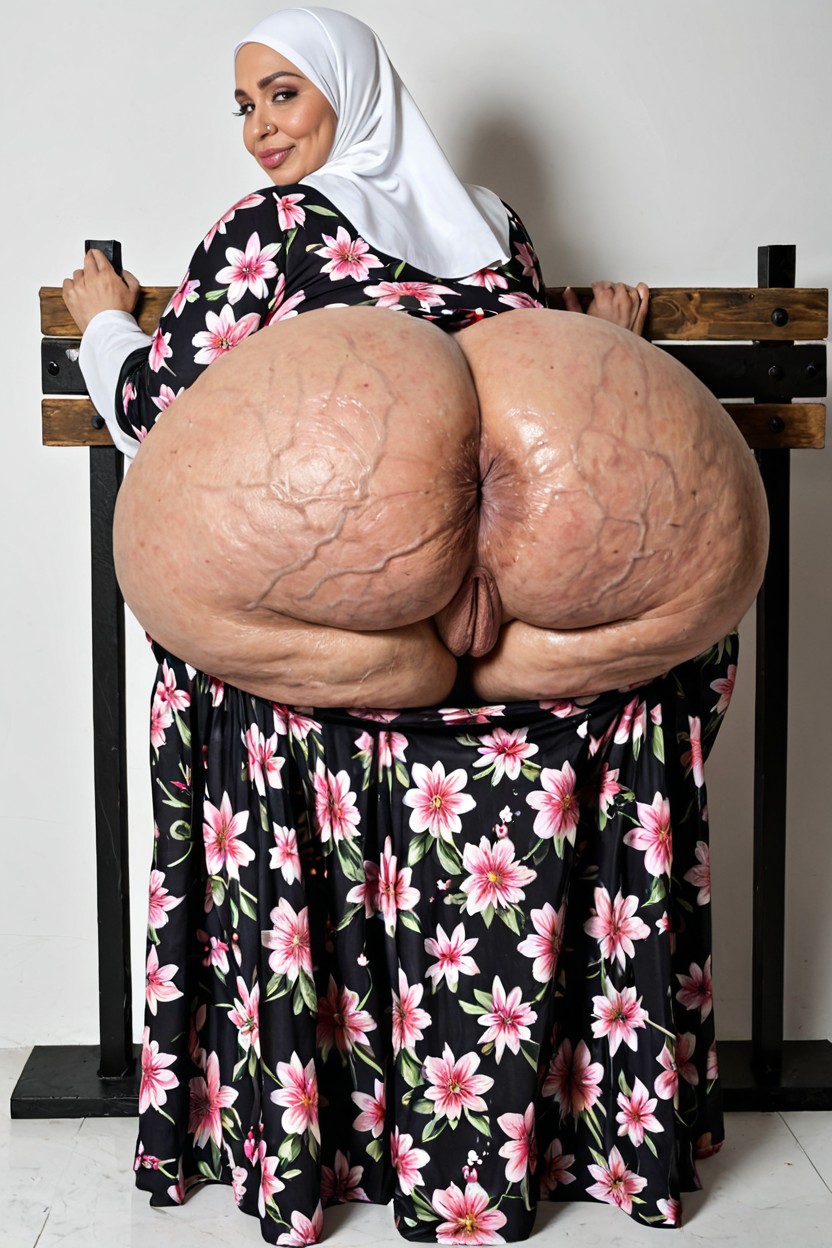 Face Expression, Veiny Shelf Ass, Pilloiry Pose MILF AI Porn