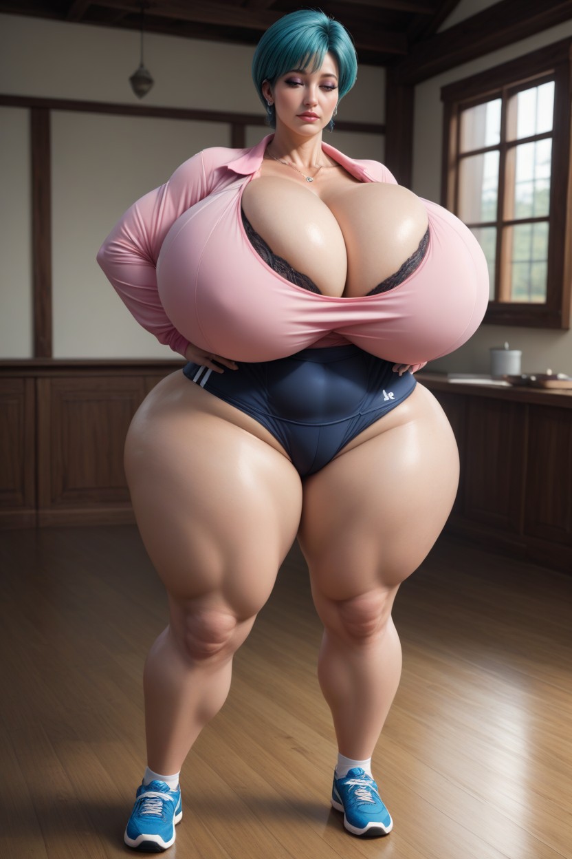 Bulma, Crochet Design Girdle, Makeup MILF AI Porn