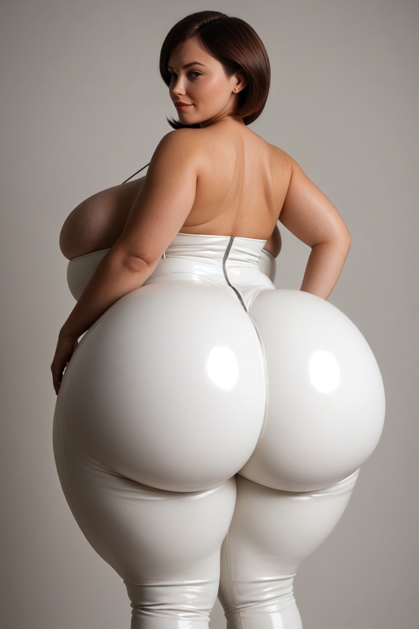 Disproportionately Huge Ass, Perfect Eyes, Very Tall Woman MILF AI Porn