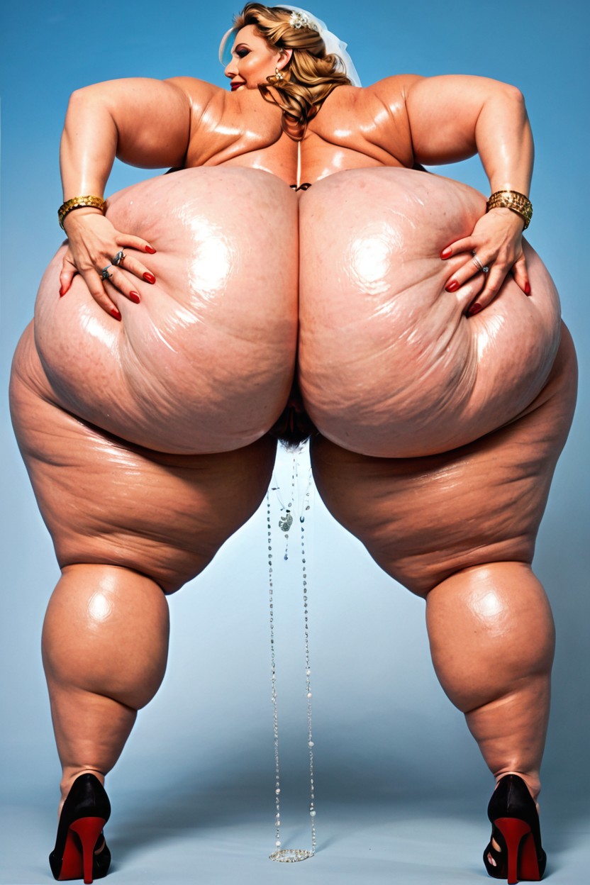 Ssbbw, Full Lengh, Rear View MILF AI Porn