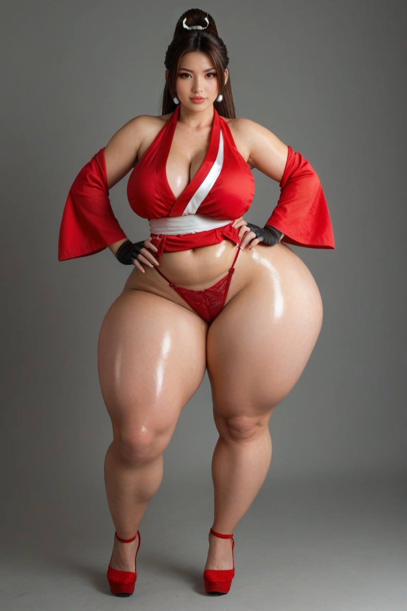 Thick, Pale Skin, Bbw MILF AI Porn