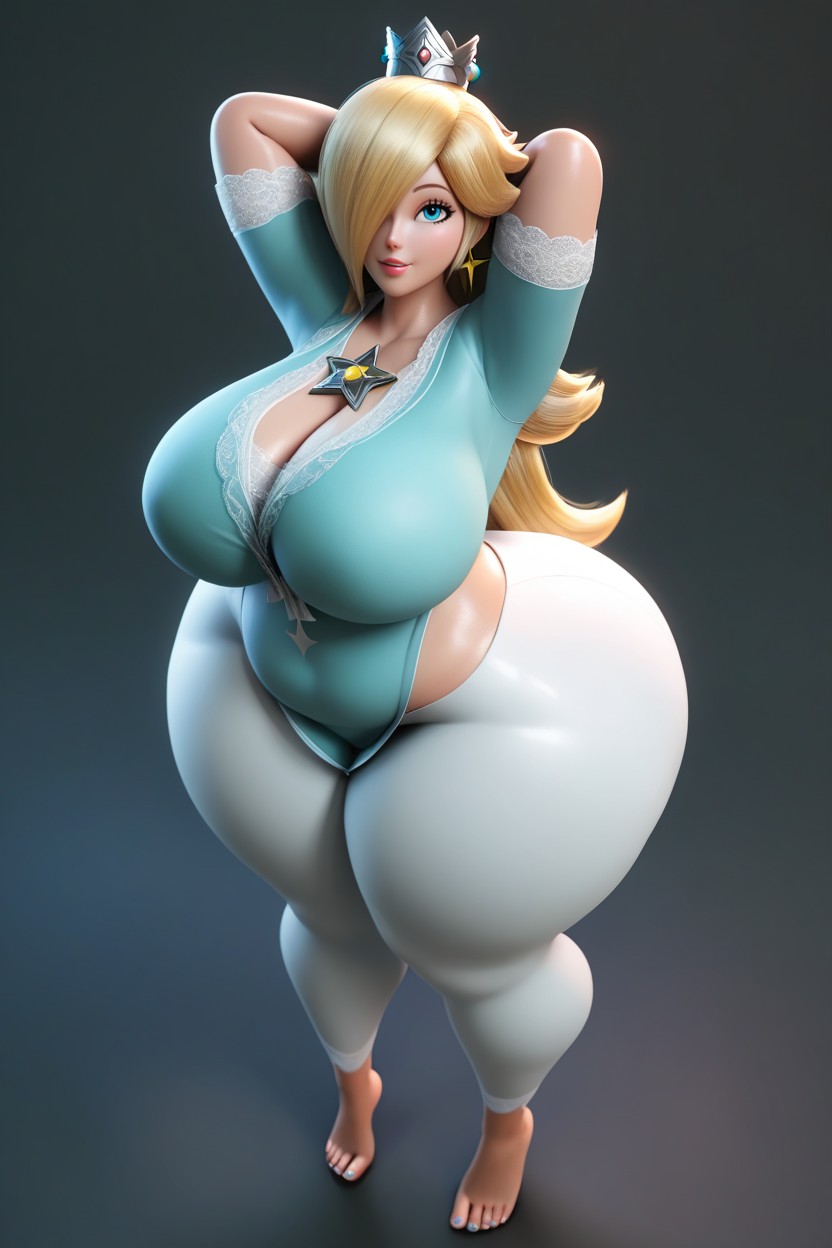 Princess Rosalina, Arms Up, Standing Legs Together Porno MILF IA