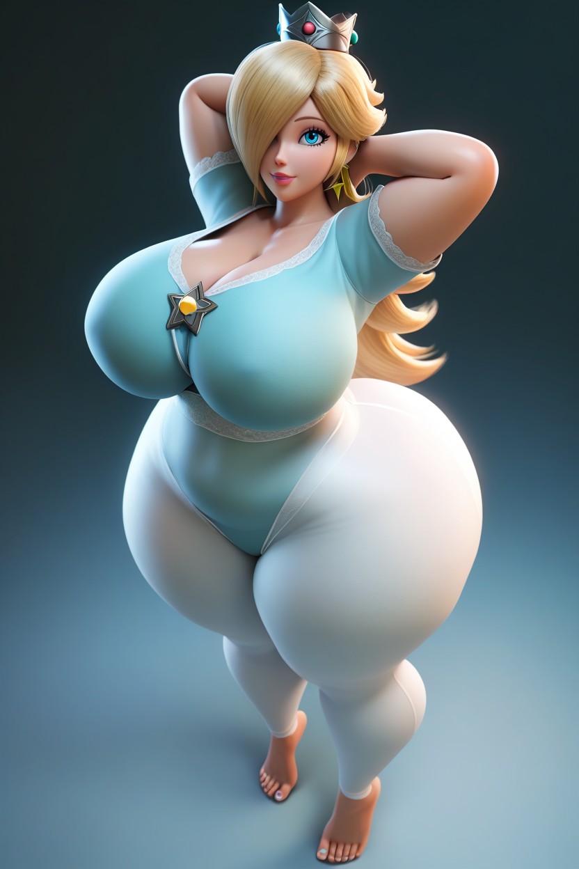 Thick Thighs, Form Fitting Clothes, Extremely Large Ass MILF AI Porn