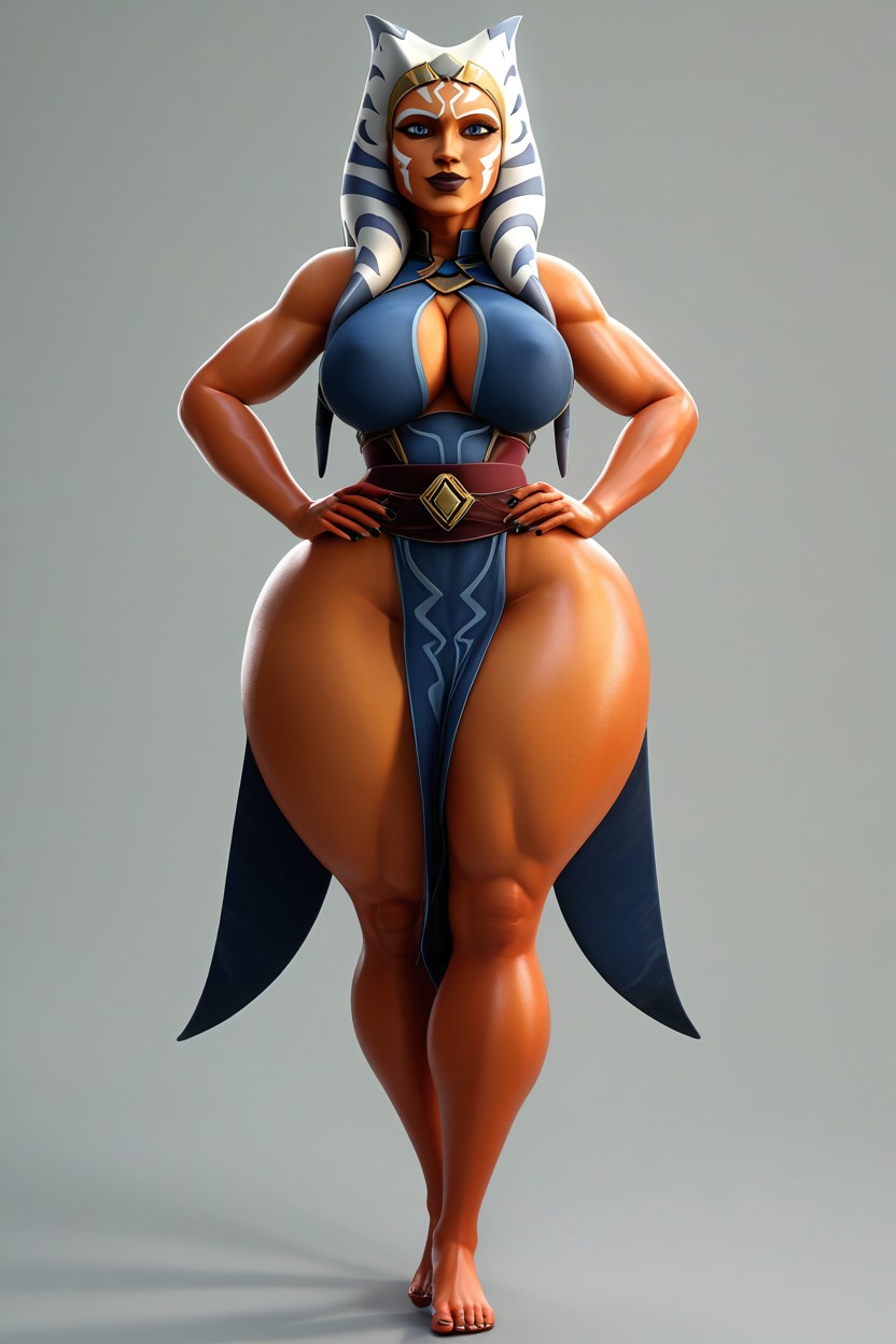 Hands On Hips, Perfect Hair, Very Thick Thighs MILF AI Porn