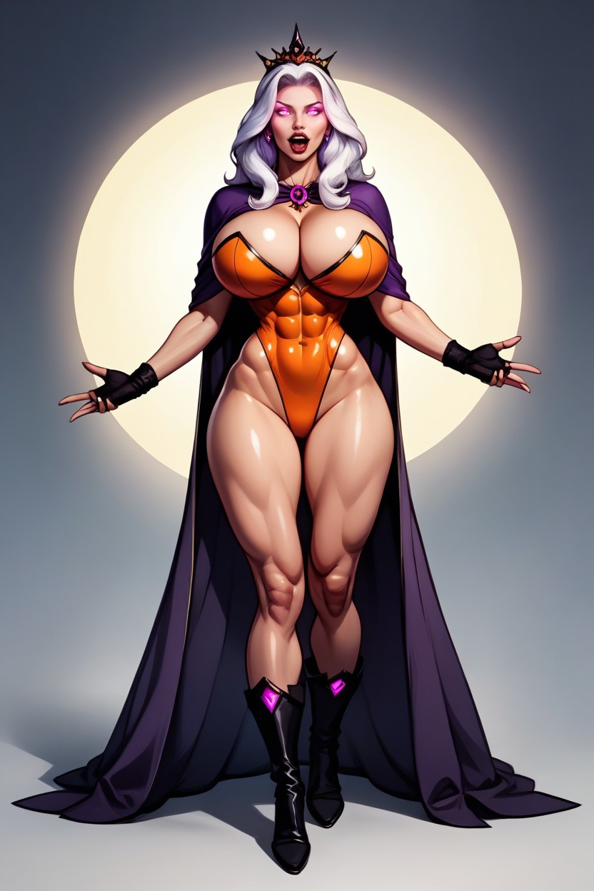 Full Body Standing Fully Straight At Viewer, Cleavage, Seductive Slutty Body MILF AI Porn