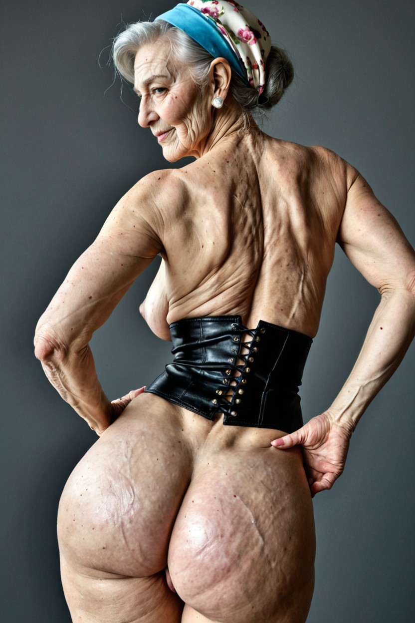 Naked, Front View, Delicate Nipples MILF AI Porn