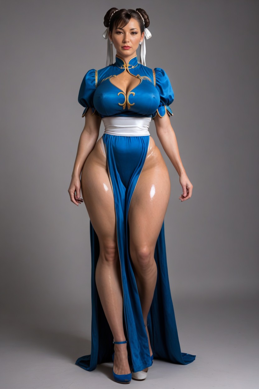 Impossible Waist, Unnaturally Waiflike Waist, Tall MILF AI Porn