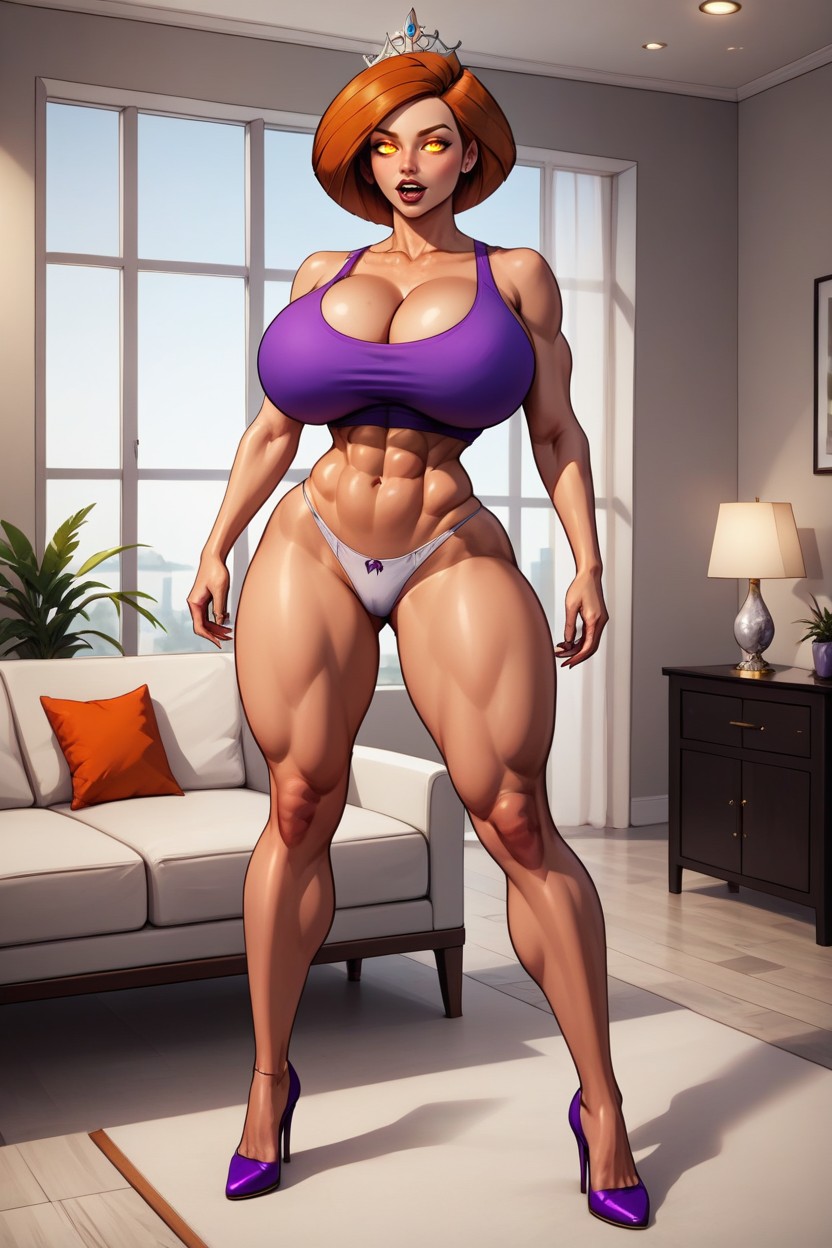 Hotmom, Corrupted Into An Evil Slutmom Queen, Cleavage MILF AI Porn