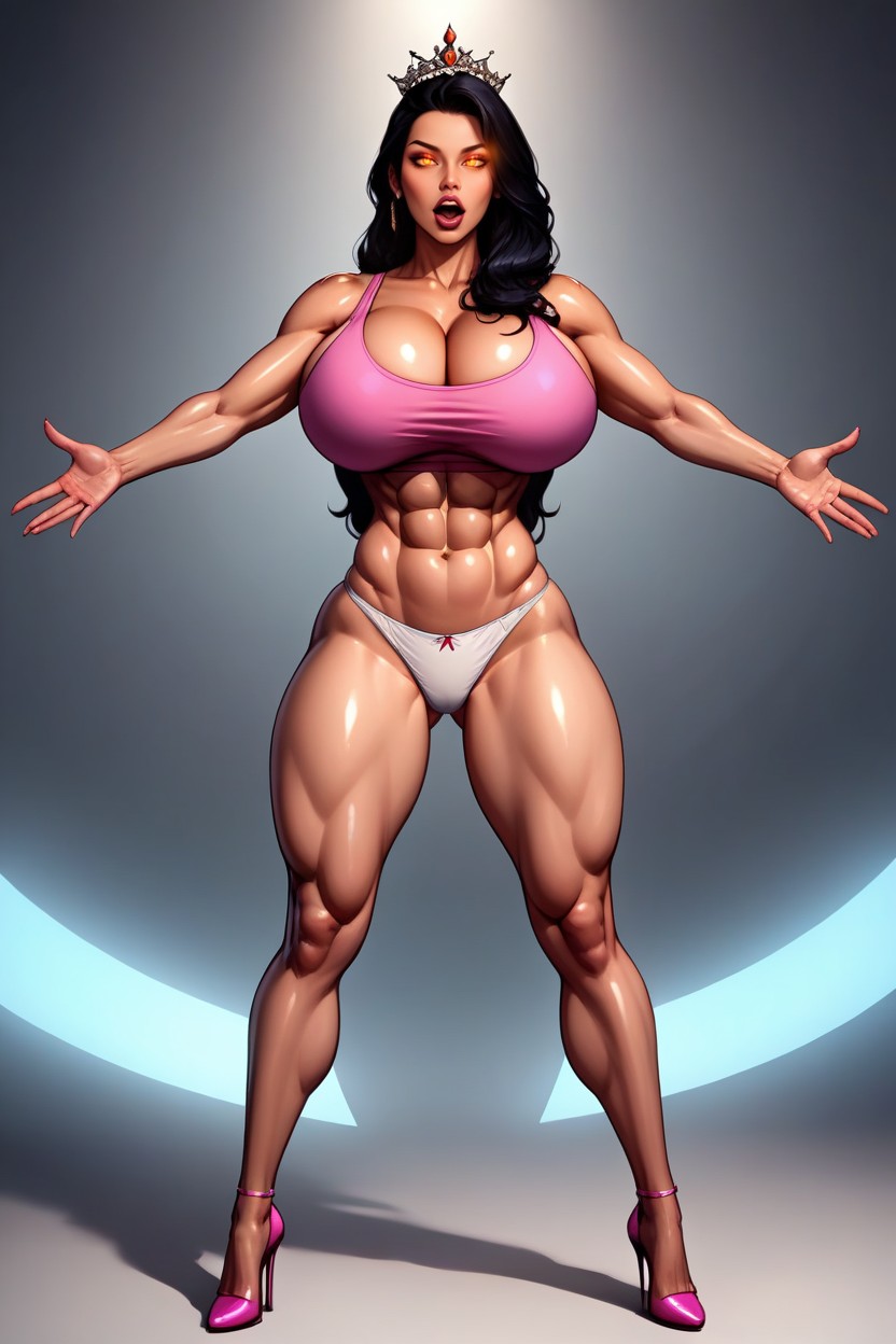 Diadem, Glowing Eyes, Medium Ass MILF AI Porn