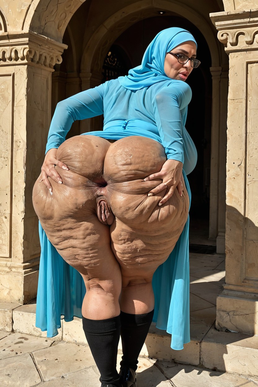 Glasses, Ass Bigger Than Torso, Servant MILF AI Porn