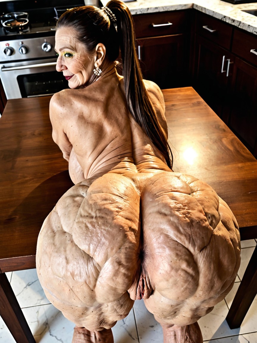 Ass Up, Close Up View Of Ass, Nude MILF AI Porn