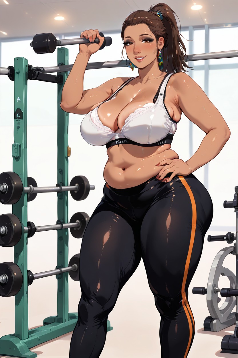 Slightly Chubby, Milf, Intricate Detail MILF AI Porn