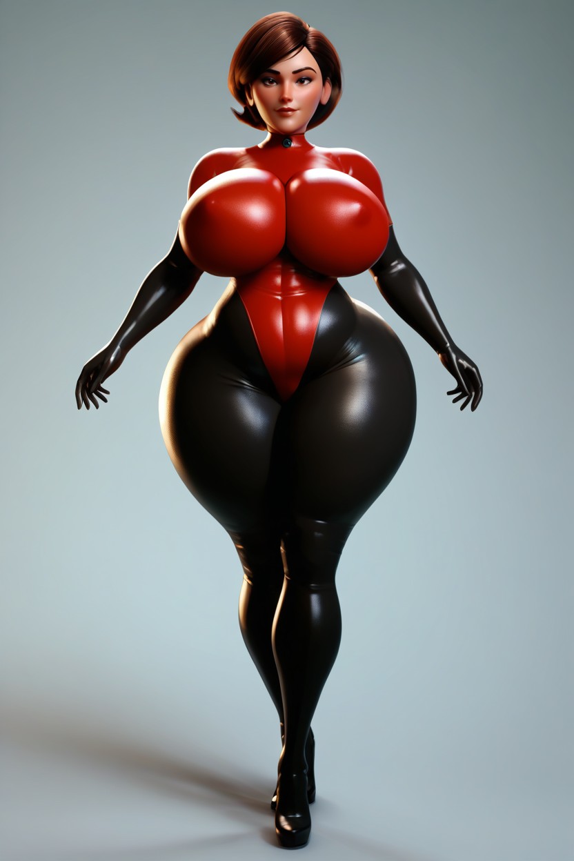 Very Curvy, Abs, Voluptuous MILF AI Porn